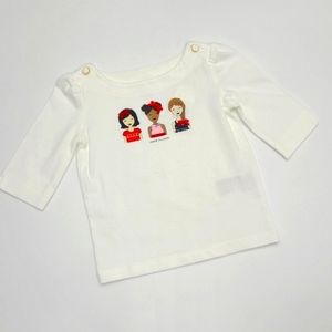 NEW Janie and Jack Valentine's Day tee size 6-12 months